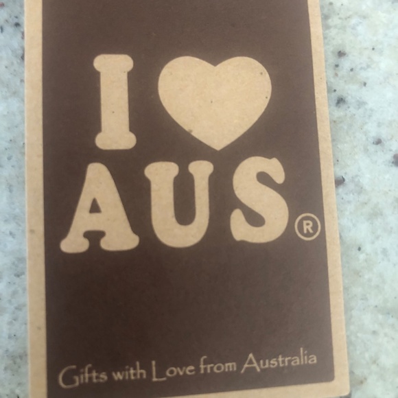 *NWT*  I ❤️AUS Kangaroo Australia Small Gray Leather Wallet - Picture 7 of 10